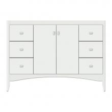 Strasser Woodenwork 37-857 - 48 X 21 X 34.5 Wallingford View Vanity Tiered Miter Powder Grey Sb