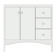 Strasser Woodenwork 37-861 - 36 X 21 X 34.5 Wallingford View Vanity Tiered Miter Powder Grey Rh