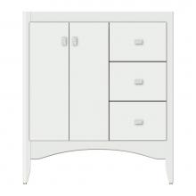 Strasser Woodenwork 37-866 - 30 X 18 X 34.5 Wallingford View Vanity Tiered Miter Powder Grey Rh