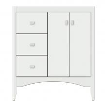 Strasser Woodenwork 37-868 - 30 X 18 X 34.5 Wallingford View Vanity Tiered Miter Powder Grey Lh