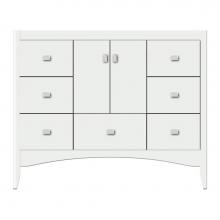 Strasser Woodenwork 37-893 - 42 X 21 X 34.5 Wallingford Vanity Tiered Miter Powder Grey Sb