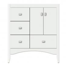 Strasser Woodenwork 37-902 - 30 X 18 X 34.5 Wallingford Vanity Tiered Miter Powder Grey Lh