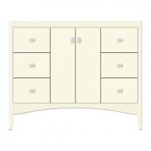 Strasser Woodenwork 37-918 - 42 X 18 X 34.5 Wallingford View Vanity Tiered Miter Sat Biscuit Sb