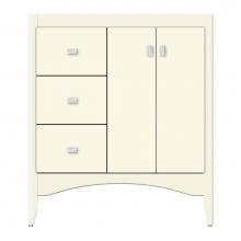 Strasser Woodenwork 37-924 - 30 X 21 X 34.5 Wallingford View Vanity Tiered Miter Sat Biscuit Lh