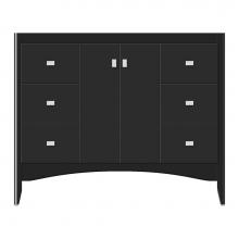 Strasser Woodenwork 37-981 - 42 X 21 X 34.5 Wallingford View Vanity Tiered Miter Sat Black Sb