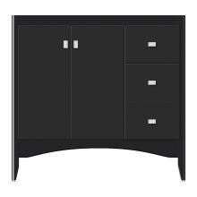 Strasser Woodenwork 37-985 - 36 X 18 X 34.5 Wallingford View Vanity Tiered Miter Sat Black Rh