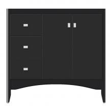 Strasser Woodenwork 37-984 - 36 X 21 X 34.5 Wallingford View Vanity Tiered Miter Sat Black Lh