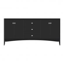 Strasser Woodenwork 37-995 - 72 X 21 X 34.5 Wallingford View Vanity Tiered Miter Sat Black Db