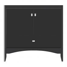 Strasser Woodenwork 38-010 - 36 X 18 X 34.5 Wallingford Vanity Tiered Miter Sat Black Std