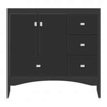 Strasser Woodenwork 38-017 - 36 X 21 X 34.5 Wallingford Vanity Tiered Miter Sat Black Rh