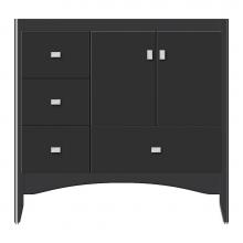 Strasser Woodenwork 38-018 - 36 X 21 X 34.5 Wallingford Vanity Tiered Miter Sat Black Lh