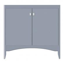 Strasser Woodenwork 38-054 - 36 X 18 X 34.5 Wallingford View Vanity Tiered Miter Sat Silver Std