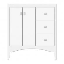 Strasser Woodenwork 38-105 - 30 X 18 X 34.5 Wallingford View Vanity Tiered Miter Sat White Rh