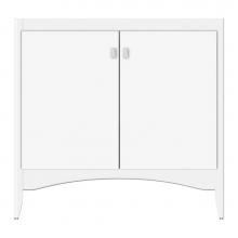 Strasser Woodenwork 38-112 - 36 X 18 X 34.5 Wallingford View Vanity Tiered Miter Sat White Std