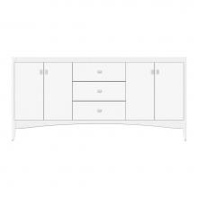 Strasser Woodenwork 38-116 - 72 X 18 X 34.5 Wallingford View Vanity Tiered Miter Sat White Db