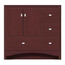 Strasser Woodenwork 46-470 - 36 X 21 X 34.5 Ravenna Vanity Tiered Miter Dk Cherry Rh