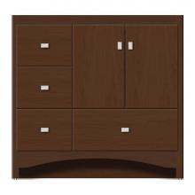 Strasser Woodenwork 46-891 - 36 X 21 X 34.5 Ravenna Vanity Tiered Miter Pecan Cherry Lh