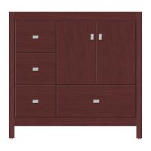 Strasser Woodenwork 59-402 - 36 X 18.5 X 34.5 Alki Essence Vanity Tiered Miter Dk Cherry Lh