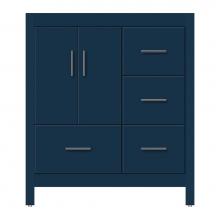 Strasser Woodenwork 59-570 - 30 X 18.5 X 34.5 Alki Essence Vanity Tiered Miter Lapis Night Rh