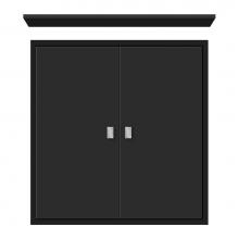 Strasser Woodenwork 70-029 - 24 X 6.25 X 25 Inset Cubby Tiered Miter Sat Black