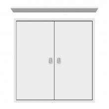 Strasser Woodenwork 70-090 - 24 X 6.25 X 25 Inset Cubby Tiered Miter Powder Grey