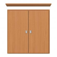 Strasser Woodenwork 70-143 - 24 X 5.5 X 25 Wall Cubby Tiered Miter Nat Oak