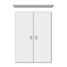 Strasser Woodenwork 70-151 - 18 X 5.5 X 25 Wall Cubby Tiered Miter Powder Grey