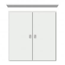 Strasser Woodenwork 70-153 - 24 X 5.5 X 25 Wall Cubby Tiered Miter Powder Grey