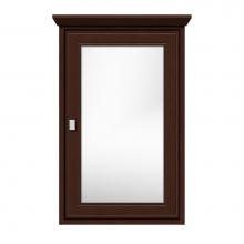 Strasser Woodenwork 71-688 - 19 X 6.5 X 31.5 Inset Med Cab Single Door Tiered Miter Choc Cherry