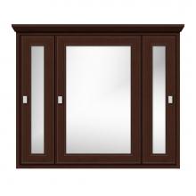 Strasser Woodenwork 71-691 - 36 X 6.5 X 31.5 Inset Med Cab Tri-View Tiered Miter Choc Cherry