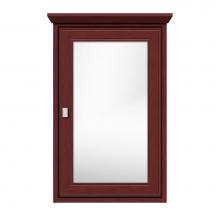 Strasser Woodenwork 71-698 - 19 X 6.5 X 31.5 Inset Med Cab Single Door Tiered Miter Dk Cherry