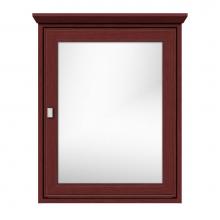 Strasser Woodenwork 71-699 - 24 X 6.5 X 31.5 Inset Med Cab Single Door Tiered Miter Dk Cherry