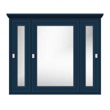 Strasser Woodenwork 71-766 - 36 X 6.5 X 31.5 Inset Med Cab Tri-View Tiered Miter Lapis Night