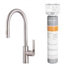 The Galley IBTF-D-MSS-EF - Ideal BarTap Eco-Flow in Matte Stainless Steel and Water Filtration System