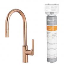 The Galley IBTF-D-RSS-EF - Ideal BarTap Eco-Flow in PVD Polished Rose Gold Stainless Steel and Water Filtration System