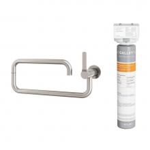 The Galley IPTF-D-MSS - Ideal Pot Filler Tap in Matte Stainless Steel and Water Filtration System