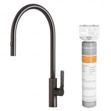 The Galley IWTF-D-BSS-EF - Ideal Tap Eco-Flow in PVD Satin Black Stainless Steel and Water Filtration System