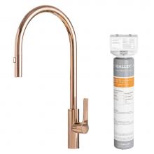 The Galley IWTF-D-RSS-HF - Ideal Tap High-Flow in PVD Polished Rose Gold Stainless Steel and Water Filtration System