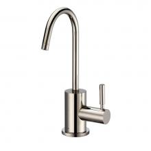 Whitehaus WHFH-C1010-PN - Point of Use Cold Water Drinking Faucet with Gooseneck Swivel Spout