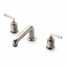 Waterworks 07-58272-84225 - R.W. Atlas Low Profile Three Hole Deck Mounted Lavatory Faucet with Metal Lever Handles in