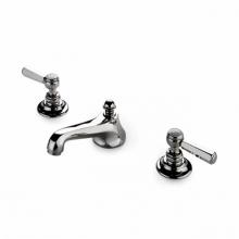 Waterworks 07-59504-46775 - Astoria Low Profile Three Hole Deck Mounted Lavatory Faucet with Metal Hexagonal Lever Handles in