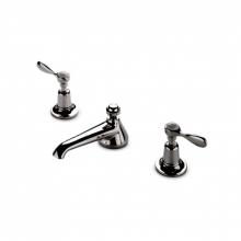 Waterworks 07-02668-93378 - Easton Classic Low Profile Three Hole Deck Mounted Lavatory Faucet with Metal Lever Handles in Vin