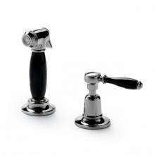 Waterworks 07-00954-42142 - Easton Classic Spray, Black Porcelain Lever Handle in Architectural Bronze, 1.75gpm