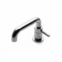 Waterworks 07-78139-07177 - Flyte Low Profile One Hole Deck Mounted Lavatory Faucet with Metal Lever Handle in Nickel,