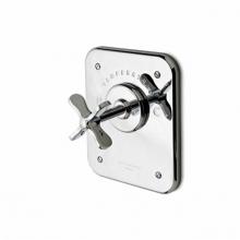 Waterworks 05-81929-27680 - Ludlow Thermostatic Control Valve Trim with Metal Cross Handle in Unlacquered