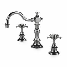 Waterworks 07-45332-27065 - Julia Deck Mounted Marquee Lavatory Faucet with Metal Cross Handles in Gold