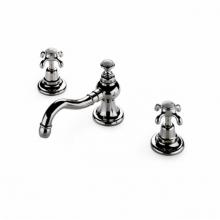 Waterworks 07-10374-24552 - Etoile Low Profile Three Hole Deck Mounted Lavatory Faucet with Metal Cross Handles Complies with