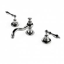 Waterworks 07-70612-13394 - Etoile Low Profile Three Hole Deck Mounted Lavatory Faucet with Metal Lever