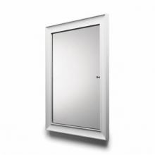 Waterworks 21-92171-93483 - Waterworks Modern Recessed Large Wood Medicine Cabinet 24 x 32 x 1 1/2 in White with Chrome Hardwa