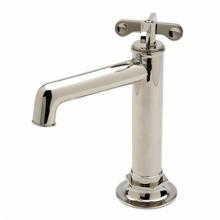 Waterworks 07-75542-50152 - Henry One Hole High Profile Bar Faucet , Metal Cross Handle in Matte Nickel